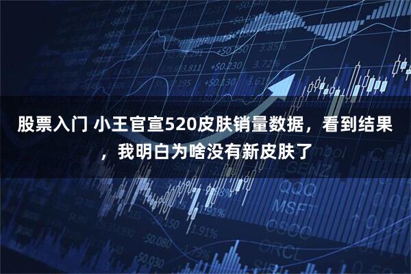 股票入门 小王官宣520皮肤销量数据，看到结果，我明白为啥没有新皮肤了